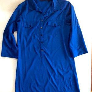 Royal Blue Long Blouse